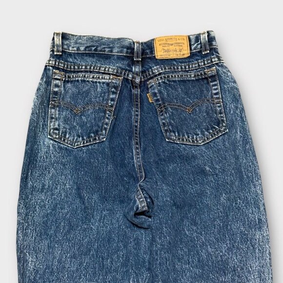 Vintage Levi's 90s Orange Tab 27 Waist Made in USA Blue Acid Wash Denim Retro - Picture 3 of 10